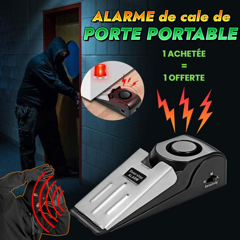 Alarme d'arrêt de porte (1 Achetée = 1 Offerte)