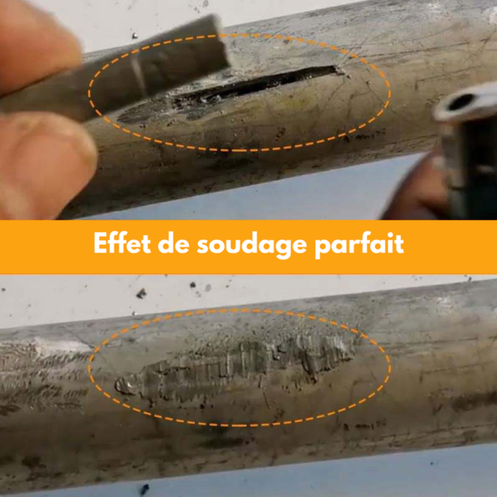 Baguettes de soudage à basse température en aluminium et acier inoxydable (3 Pièces)