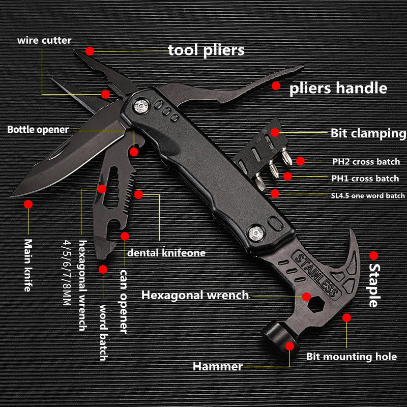 Marteau Multifonction 12 en 1 – L’Outil Tout-en-Un pour Bricoleurs 🔨✨