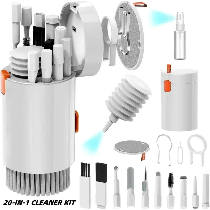 Kit de Nettoyage 20 en 1 – Prenez Soin de Vos Appareils en Toute Simplicité ! ✨📱