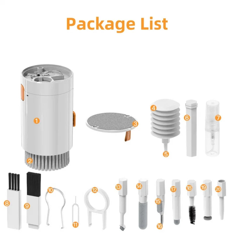 Kit de Nettoyage 20 en 1 – Prenez Soin de Vos Appareils en Toute Simplicité ! ✨📱