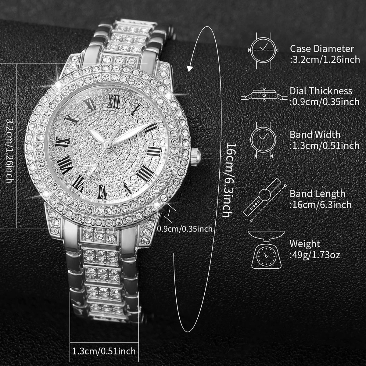 Coffret Montre & Bijoux "Brillance Éternelle" – Élégance et Luxe Intemporel