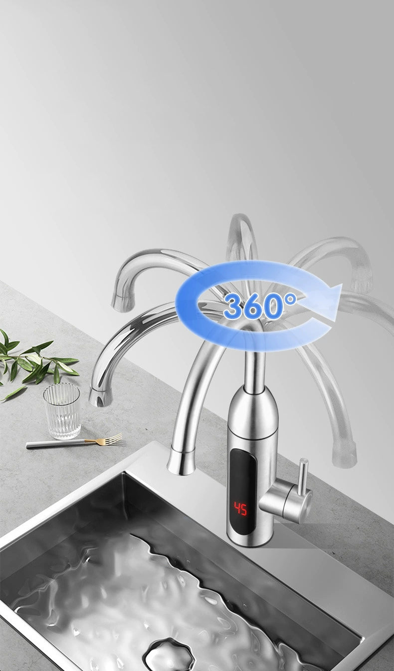 Robinet Chauffant Instantané 360° – Eau Chaude en Quelques Secondes !
