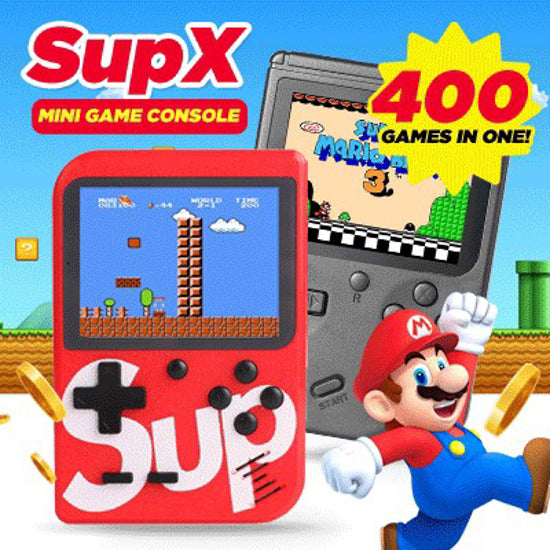 đź Console Sup GameBox Plus â 400 Jeux RĂ©tro IntĂ©grĂ©s (Rechargeable + Compatible TV)