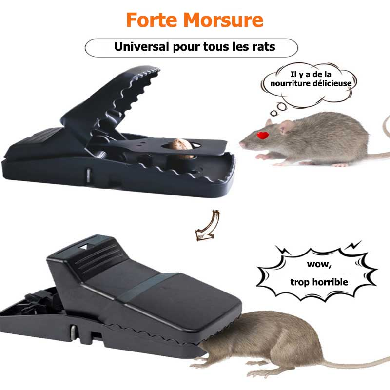 PROMO SPÉCIALE : ACHETEZ 1 OBTENEZ 1 GRATUITEMENT Piège à Rats - Éradication Facile et Hygiénique des Rongeurs, Sans Tracas ni Dégâts
