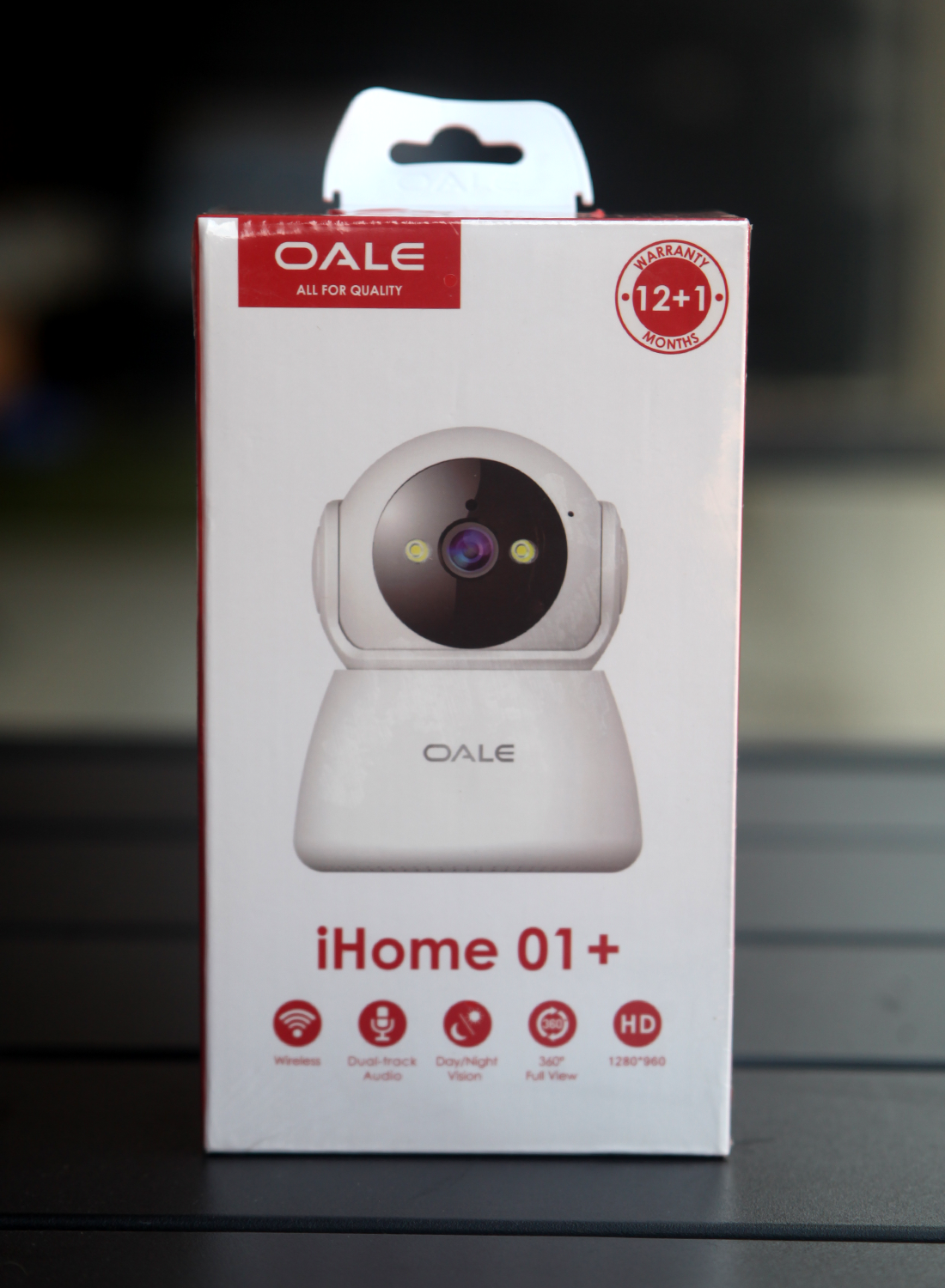 🔐 Caméra de Surveillance OALE iHome 01+ – Vision 360°, Audio Bidirectionnel, HD 1080p, Détection de Mouvement & Vision Nocturne