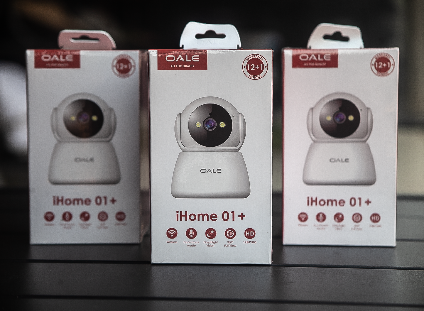 🔐 Caméra de Surveillance OALE iHome 01+ – Vision 360°, Audio Bidirectionnel, HD 1080p, Détection de Mouvement & Vision Nocturne
