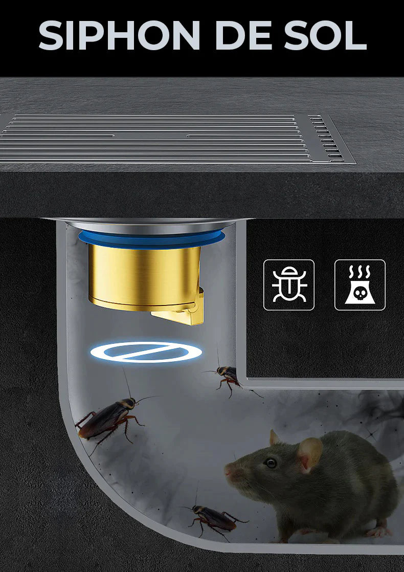 Pack de 2 bouchons anti-odeur pour toilettes, prévention des insectes et désodorisation
