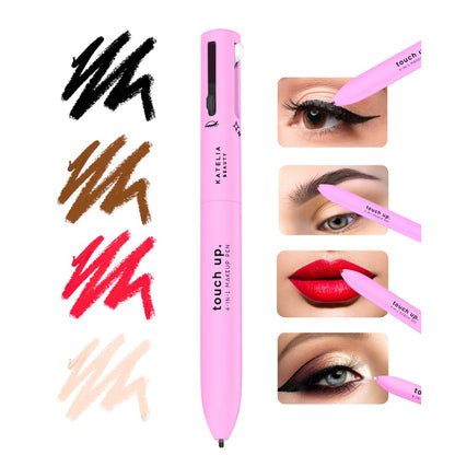 💄 Stylo de Maquillage 4-en-1 – Eyeliner, Sourcils, Lèvres & Highlighter | Tout-en-Un Compact et Élégant