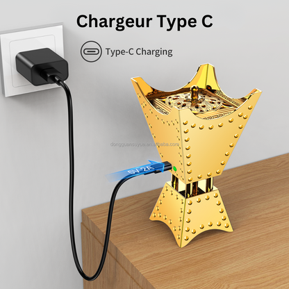 Brûleur de Bakhour Électronique avec Haut-Parleur Coran – Offre Ramadan Disponible à Conakry !