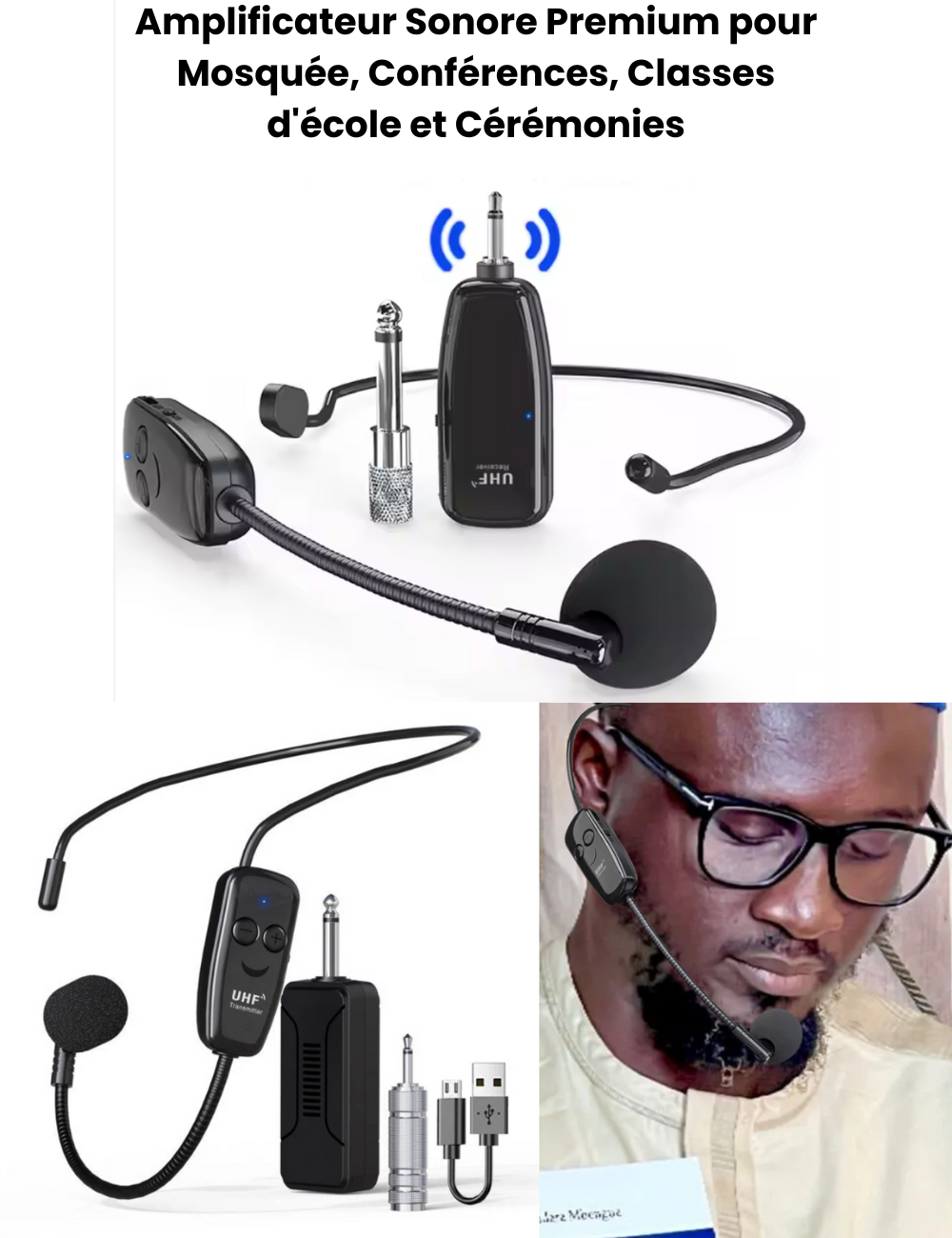 Amplificateur Sonore Premium pour Mosquée, Conférences, Classes d'école et Cérémonies