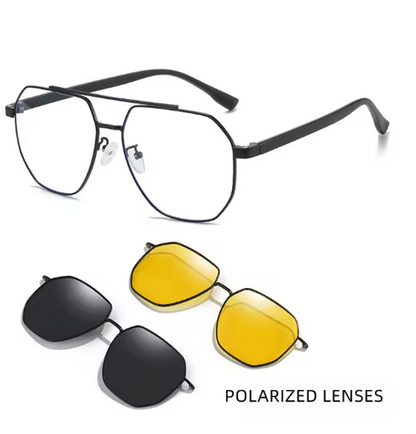 Lunettes 3-en-1 Magnétiques pour Confort et Protection Maximale