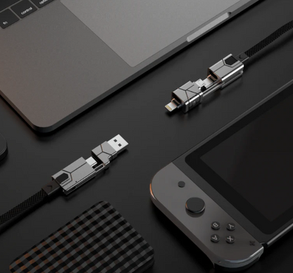 Zeus-X Go Ultra – Câble Universel 6-en-1 pour Une Connectivité Sans Limites ⚡🔗