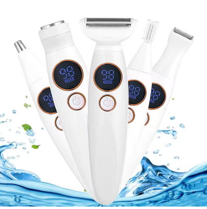 💈 Rasoir 5 en 1 Lavable – Épilation, Tondeuse Corps & Cheveux, Kit de Toilettage Complet