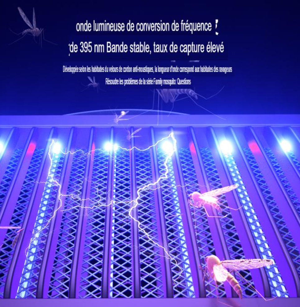 💡 Lampe LED Anti-Moustique Murale Électrique – Tueur de Moustiques Intérieur/Extérieur | Solution Anti-Parasitaire Écologique Abidjan 🦟✨