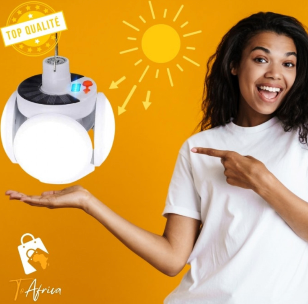 Lumière de secours solaire rechargeable multifonctionnelle