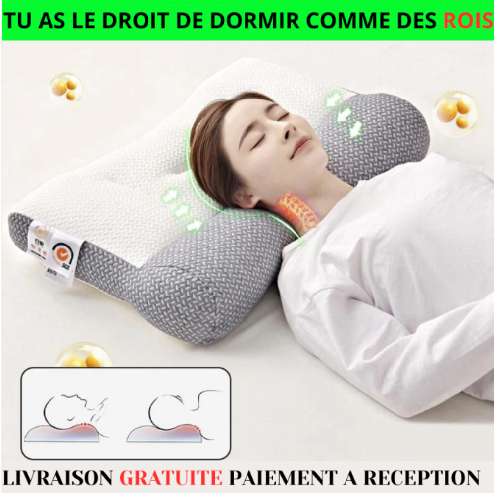 Oreiller de soutien cervical ergonomique ultra-confortable