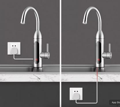 Robinet Chauffant Instantané 360° – Eau Chaude en Quelques Secondes !