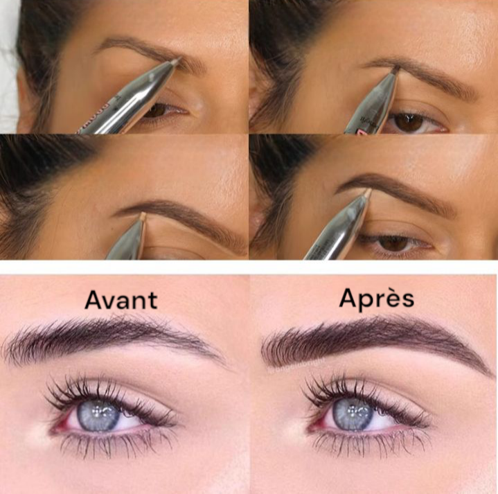 💄 Stylo de Maquillage 4-en-1 – Eyeliner, Sourcils, Lèvres & Highlighter | Tout-en-Un Compact et Élégant