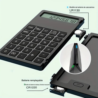 Calculatrice avec Tablette d'Écriture – Calculez, Notez, Effacez en Un Geste !