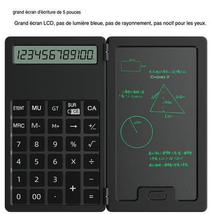 Calculatrice avec Tablette d'Écriture – Calculez, Notez, Effacez en Un Geste !