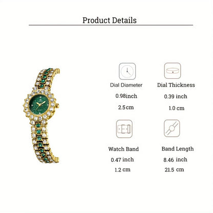 Coffret Montre & Bijoux "Émeraude Royale" – Élégance et Raffinement Inégalés!