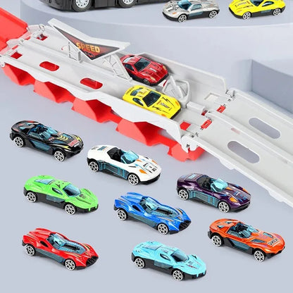 🚛 Camion Transformable : Du Transport à l’Action en Un Instant ! 🔥🏎️
