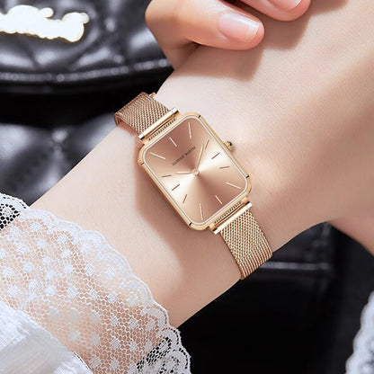 Montre Femme Élégance Dorée – Minimalisme & Raffinement