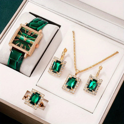 Pack Montre & Bijoux Emeraude  – L’élégance intemporelle du vintage